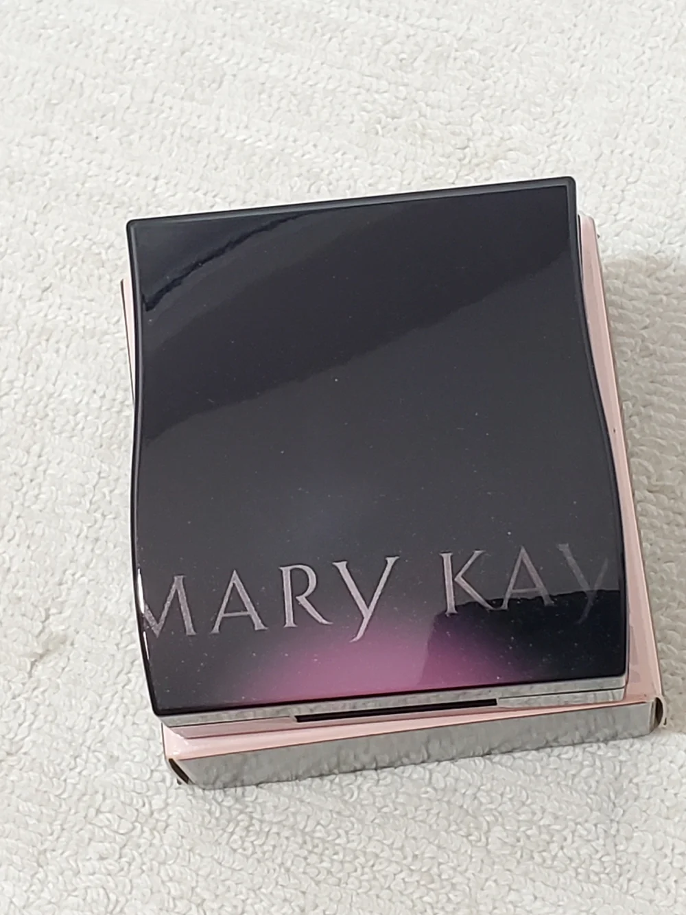 Mary Kay Compact Mini 040752 Unfilled Black Case w/Mirror Refillable NIB Women